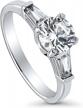 berricle sterling silver solitaire wedding engagement rings 1 carat round cubic zirconia cz promise ring for women, rhodium plated size 4-10 logo