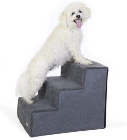 img 4 attached to 🐾 K&amp;H Pet Products Foldable Pet Stairs: Portable Steps for Dogs and Cats - High Bed Access Solution with Storage Options | Multiple Sizes Available