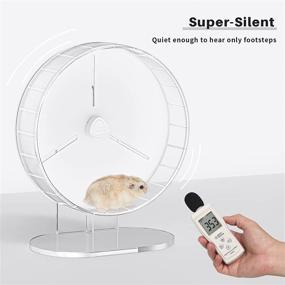 img 3 attached to 🐹 BUCATSTATE Hamster Wheel Silent: 6.7" & 8.2" Dual-Bearing Exercise Wheel for Hamsters, Gerbils, Mice, Degus, and More - Quiet and Spinning