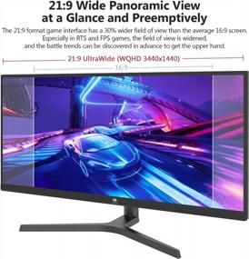 img 3 attached to Z Z-EDGE 34 Inch Ultrawide Monitor with Frameless Design and 165Hz Response Rate