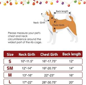 img 3 attached to Warm and Stylish PAWCHIE Red New Year Rhombus and Snowflake Dog 🐾 Sweater: Cozy Winter Knitted Turtleneck Pet Sweaters for Small, Medium, and Large Dogs