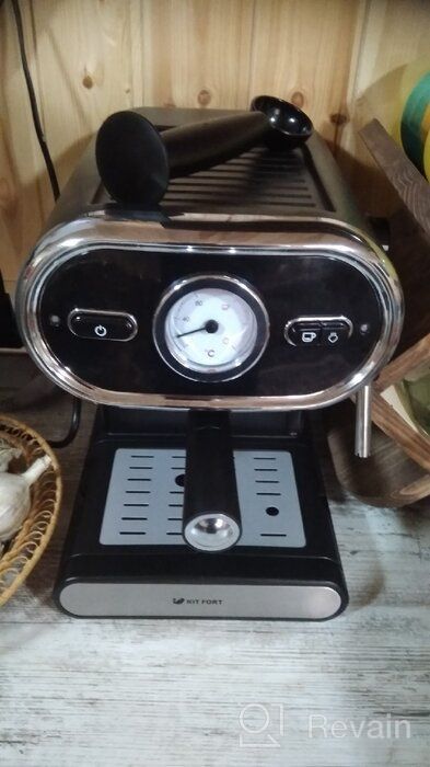 img 2 attached to Rozhkovy coffee maker Kitfort KT-702, black review by Danuta Tucholska - P ᠌