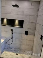 img 1 attached to Oil Rubbed Bronze Shower System With High Pressure 10" Rain Shower Head And Handheld Shower, 2-Way Valve, Gabrylly Shower Faucet Set review by Anthoni Hayes