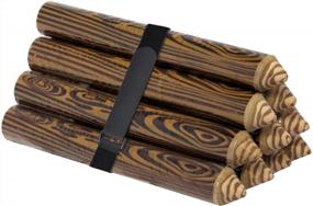 img 1 attached to Сверхмощная 36-дюймовая кабельная стяжка с крючком и петлей, 6 шт. в упаковке с пряжкой с D-образным кольцом - организуйте шнуры с помощью регулируемых крепежных ремней Cacturism