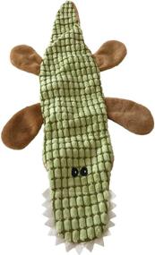 img 1 attached to Midlee Alligator Stuffingless Dog Toy