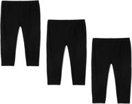 bear mall girls' 3-pack capris leggings - clothing and leggings combo logo