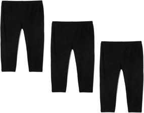 img 4 attached to Bear Mall Girls' 3-Pack Capris Leggings - Clothing and Leggings Combo