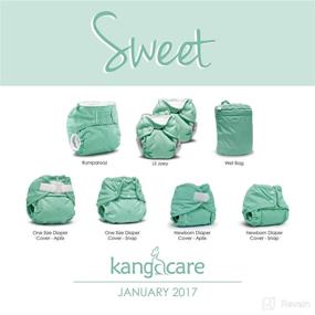 img 2 attached to Kanga Care Lil Joey Newborn All in One Cloth Diaper (2 Pack) - Sweet: The Perfect Diapering Solution for your Little One