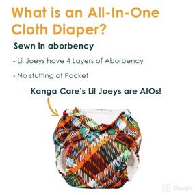 img 1 attached to Kanga Care Lil Joey Newborn All in One Cloth Diaper (2 Pack) - Sweet: The Perfect Diapering Solution for your Little One