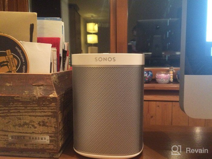 img 1 attached to 🎶 Pair of Black Sanus Wireless Speaker Stands for Sonos One, Play:1, Play:3 - Audio-Enhancing Design with Built-in Cable Management - WSS22-B1 review by Haraki Itsuki ᠌