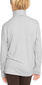 img 2 attached to Stretch Comfort Sleeve Turtleneck X Large Girls' Clothing ~ Tops, Tees & Blouses