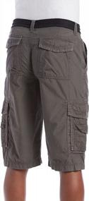 img 1 attached to Unionbay Men'S Belted Messenger Cargo Shorts - Regular And Big & Tall Sizes