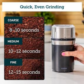 img 1 attached to ☕ COSORI Coffee Grinder for Spices and Seeds - Electric Spice Blender and Coffee Bean Mill with 70g Large Grinding Capacity - Includes 2 Removable Stainless Steel Bowls - Perfect Christmas Gift