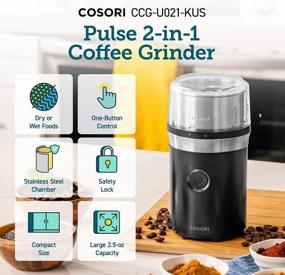 img 3 attached to ☕ COSORI Coffee Grinder for Spices and Seeds - Electric Spice Blender and Coffee Bean Mill with 70g Large Grinding Capacity - Includes 2 Removable Stainless Steel Bowls - Perfect Christmas Gift