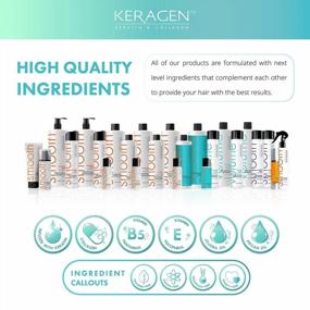img 1 attached to Brazilian Keratin Smoothing Treatment - KERAGEN Blowout Straightening System For Dry And Damaged Hair, Formaldehyde-Free, 16 Oz - Eliminates Frizz And Curls, Ideal For Fine To Medium Hair