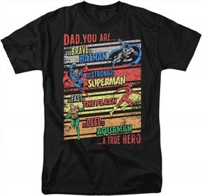 img 4 attached to Popfunk Classic Justice League True Hero Dad Father'S Day T Shirt & Stickers