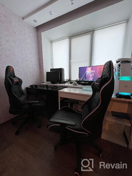 img 1 attached to Computer chair COUGAR ARMOR One EVA gaming chair, upholstery: imitation leather, color: black/pink review by Ada Maachowska ᠌