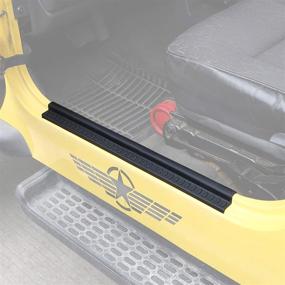 img 4 attached to 🚪 JeCar Door Sill Guards: Premium Door Entry Protectors for 1997-2006 Jeep Wrangler TJ - Perfect Exterior Accessories