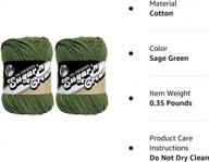 affordable bulk purchase: lily sugar'n cream (2-pack) in sage green - ideal for crafters and knitters logo