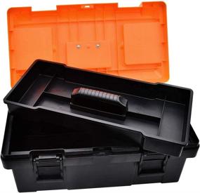 img 3 attached to 🔧 Convenient and Versatile Plastic Tool Box: Portable 18-inch Toolbox with Removable Tray – Perfect for Craft Storage and Household Use