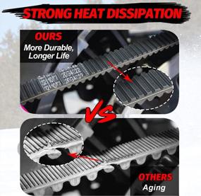 img 2 attached to Upgrade Your ATV/UTV Drive System With StarknightMT 3211077 CVT Carbon Belt Compatible With Polaris Sportsman, Ranger, Magnum, And Scrambler Models - 3211072 And 3211048 Replacement