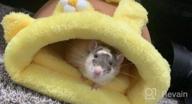 картинка 1 прикреплена к отзыву Cozy Fleece Snuggle Sack Bed For Small Animals - Rabbit, Guinea Pig, Hamster, Chinchilla, Squirrel, Rat - Yellow Bee Design - Ideal For Cage - Size Small от Alec Winsor