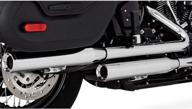 🎵 vance & hines eliminator 300 chrome slip-on mufflers (16716) логотип