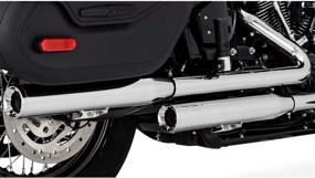 img 1 attached to 🎵 Vance & Hines Eliminator 300 Chrome Slip-On Mufflers (16716)