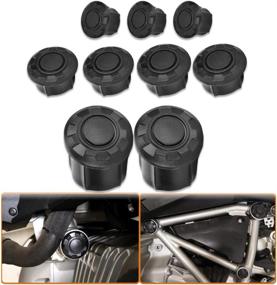 img 4 attached to 🔧 Enhance and Protect Your Motorcycle: Qiilu Frame Hole Cap Cover Plugs for R1200GS LC Adventure 2014-2018 R1250GS Adventure 2019 - 9pcs Kit