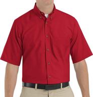 👔 premium red kap poplin dress shirt: best men's clothing for stylish shirts логотип