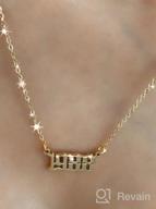 img 1 attached to RINHOO Stainless Steel Gold Birth Year Number Pendant Necklace Chain Jewelry for Women and Girls review by Christopher Yap