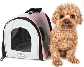img 1 attached to Airline Approved Collapsible Zippered Pet Cats best on Carriers & Strollers