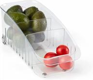 youcopia rollout fridge drawer, 6" wide, clear logo