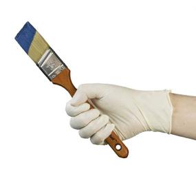 img 2 attached to 🧤 GLOVEWORKS Industrial Ivory Latex Gloves - Small Size, 4 Mil | Box of 100, Powder Free, Textured, Disposable (TLF42100-BX)