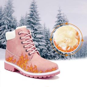 img 2 attached to Stylish And Durable KARKEIN Ankle Boots: Low Heel, Waterproof And Perfect For Work Or Winter Snow