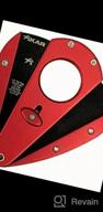img 1 attached to Red Xikar Xi1 Double Guillotine Cigar Cutter, 440C Stainless Steel Blades With Rockwell HRC 57 Rating, Fits 54-60 Ring Gauge Cigars review by Steven Harper