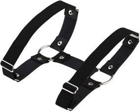 img 1 attached to Adjustable Elastice Leather Harness Garter Women's Clothing at Lingerie, Sleep & Lounge