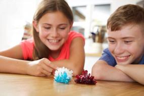 img 1 attached to Вырастите 3 цветных кристалла с помощью набора Toysmith Science Kit - DIY лабораторные экспериментальные образцы STEM для детей в возрасте 10+