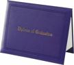 proudly display your achievements with graduatepro's stylish 8.5 x 11 leatherette diploma cover in elegant purple logo