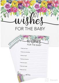 img 4 attached to 👶 Juvale 50-Count Baby Shower Guest Activity Cards - Baby Wishes - 5 x 7 Inches