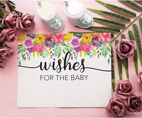 img 3 attached to 👶 Juvale 50-Count Baby Shower Guest Activity Cards - Baby Wishes - 5 x 7 Inches