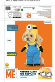 img 3 attached to 🐶 Minion Stuart Arms Pet Suit by Rubie's Costume Company: Trendy and Fun Pet Costume for Your Furry Friend!