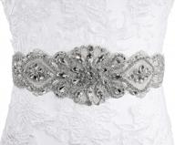 lovful bridal belt: crystal beaded & rhinestone sash for wedding dress logo