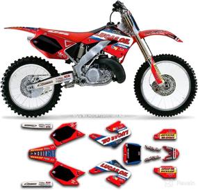 img 4 attached to Kungfu Graphics Custom Decal Kit For CR125 CR250 2000 2001 Motorcycle & Powersports