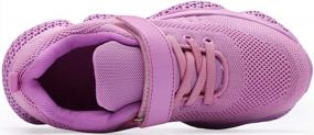 img 1 attached to Comfy And Stylish Santiro Kids Breathable Knit Sneakers For Boys And Girls On The Go