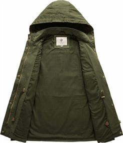 img 2 attached to Casual Anorak Coat With Hood For Women - Lightweight Cotton Military Jacket By WenVen