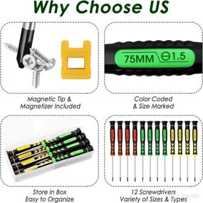 img 2 attached to Отвертка FIXITOK Phillips Screwdrivers Magnetizer