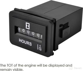 img 2 attached to ⏱️ Jayron JR-HM001 Snap-in Hour Meter: Reliable Rectangular Mechanical Timer for Battery Powered Equipment