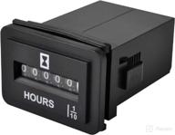 ⏱️ jayron jr-hm001 snap-in hour meter: reliable rectangular mechanical timer for battery powered equipment логотип