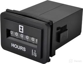 img 4 attached to ⏱️ Jayron JR-HM001 Snap-in Hour Meter: Reliable Rectangular Mechanical Timer for Battery Powered Equipment